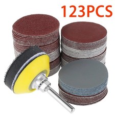 Sanding Discs Pad Kit for Drill Grinder Rotary Tools + Backing Pad x120