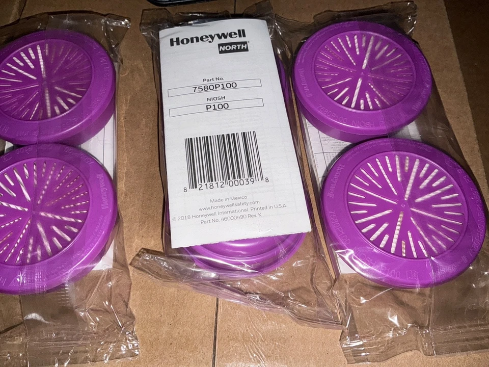 Honeywell North Safety 7580P100 P100 Magenta Cartridge 3 Pairs 6 Filters!