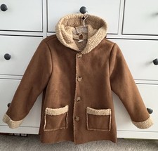 Winter Coat Kids Boys Size 7 Years Old Brown Color