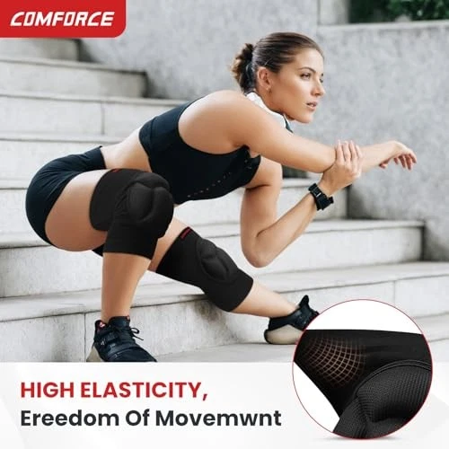 Knee Pads for Men Women Kids, Anti-slip Knee Sleeve, Soft Breathable Sponge - Image 4 of 4