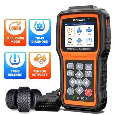 FOXWELL T2000 Pro TPMS Reifendruck-Neuabnahme Sensoraktivierung Programmiergerät