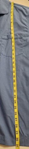 BROOKS BROTHERS Herren Medium Pyjama Shirt blau weiß kariert Baumwolle Knopfleiste - Bild 5 von 8