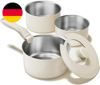Redchef Edelstahl Topfset Induktion Mit Abnehmbaren Griffen, Kochtopfset Unbesch