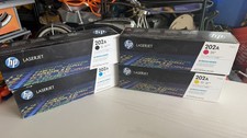 HP 202A CF50 Color Toner Cartridge Set Black Cyan Magenta Yellow TAPE MARKS
