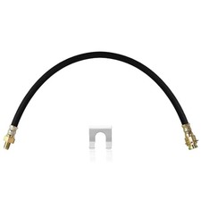 Premium 18-Inch Rubber Brake Hose - Flexible Brake Line, 3/8"-24 18 Inch