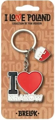 5901854951713 Brelok I love Poland Kraków ILP-BRE-B-KR-05 Pan Dragon