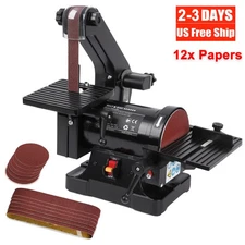 Combo Belt Disc Sander Bench Grinder 1"x30" Belt and 5" Disc Sander 2580RPM Wood