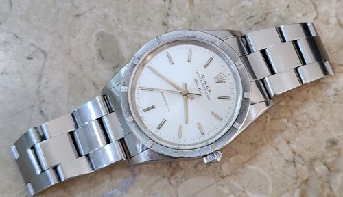 Rolex Airking 14010 Automatic 34mmm Steel Mens Watch 