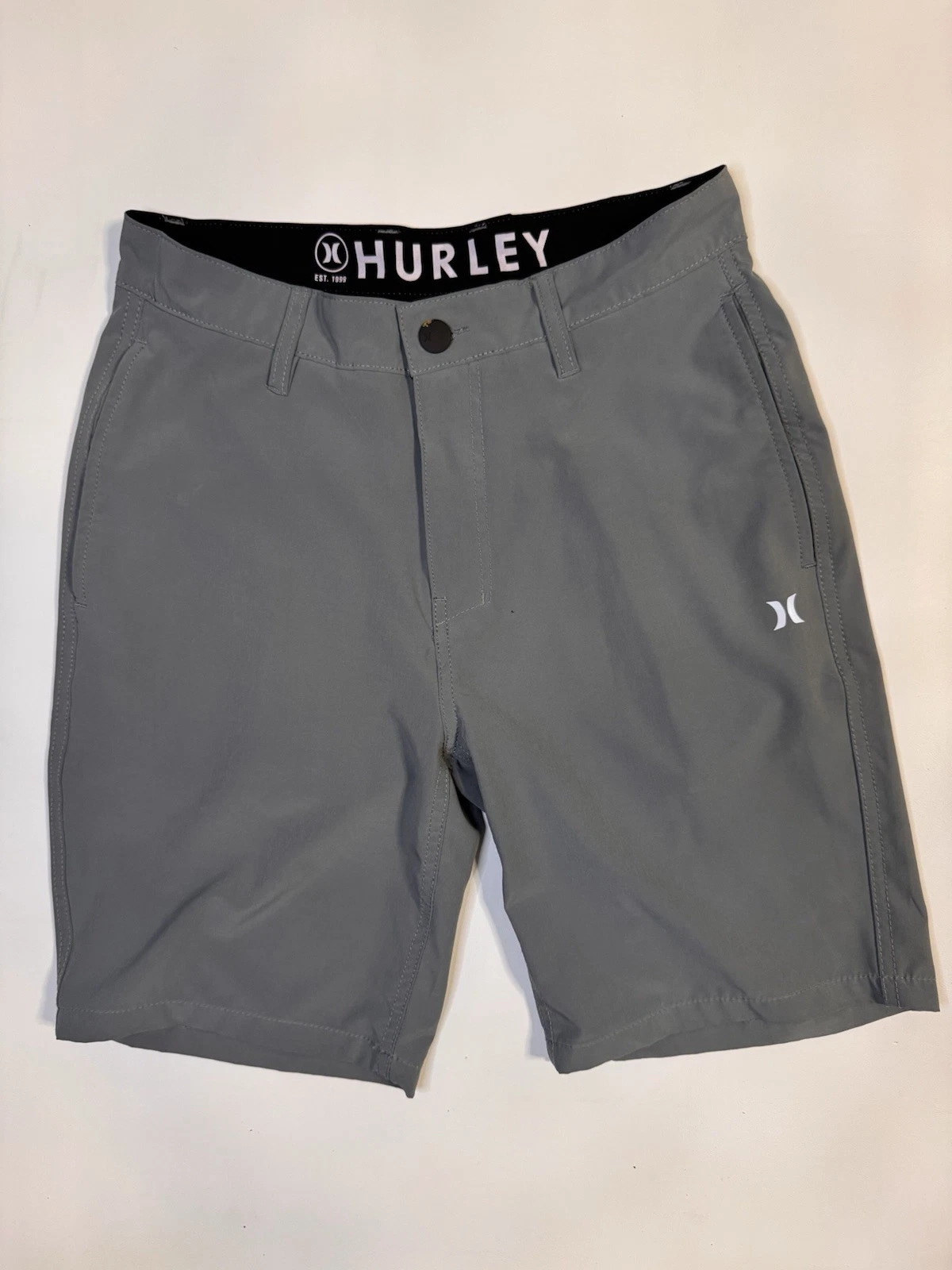 Hurley All Day Hybrid Shorts Gray 32 Quick Dry 4 Way Stretch Swim Walking