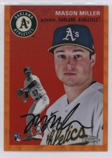 2023 Chrome Platinum Anniversary Orange Wave Refractor 5/25 Mason Miller 1ir6