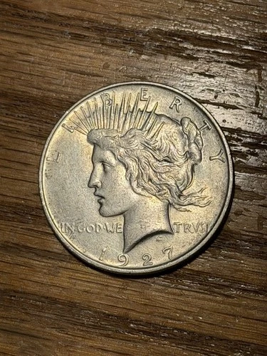 1927-D Peace Silver Dollar XF+ !! Nice