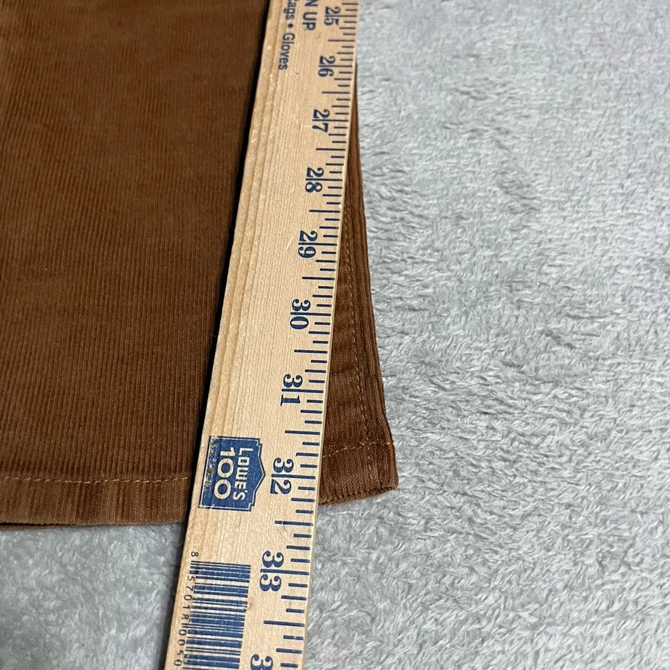 Joes Jeans Skinny Corduroy Brown Pants Suede Pocket Boho Casual - Image 2 of 4