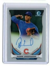 (5) DUANE UNDERWOOD 2014 Bowman Chrome AUTO Lot Of 5