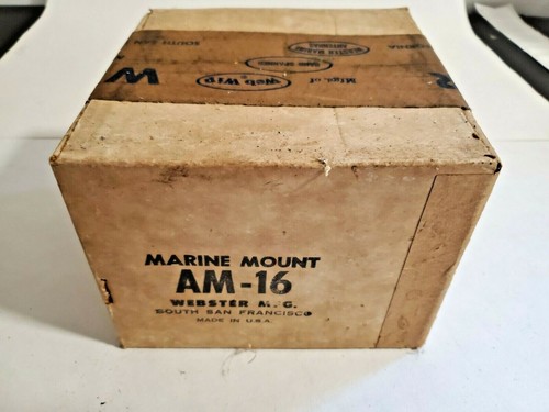 NOS WEBSTER AM-16 MARINE ANTENNA DECK MOUNT - Foto 1 di 6