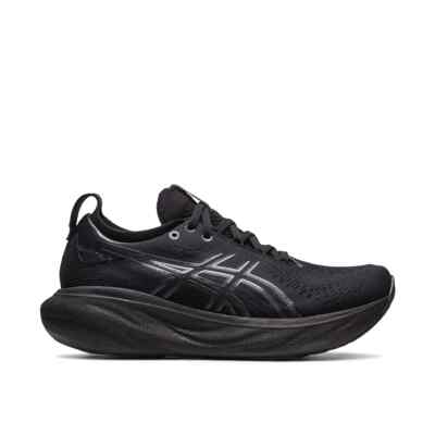 Asics Gel Nimbus 25 ''Pure Black'' Women's Running Sport Shoes 1012B356-002