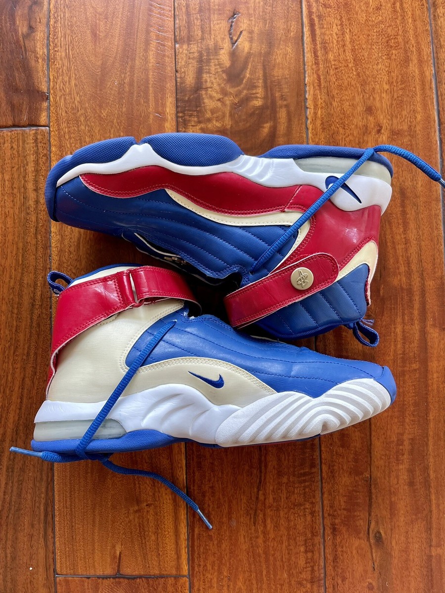 Nike Air Max Penny 4 Red/White/Blue 313936-441 Youth Size 7Y