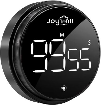 Revolutionary Digital Kitchen Timer: Large LED Display, 3 Volume Levels, Magn...