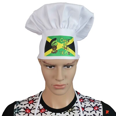 Jamaika Koch des Jahres Design Kochmütze Bäcker Erwachsene Unisex Kochmütze 