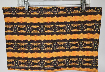 Spoonflower Placemats Set f 4 Orange Black Brown Yellow  Fall Halloween