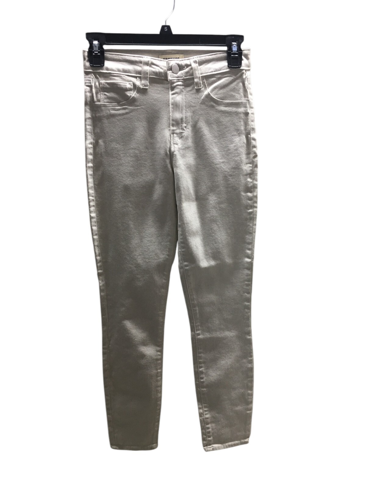 L'Agence Jeans Women's Size 25 Off White Granite Margot Skinny Cotton Blend