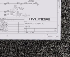 Hyundai 18L-7M Forklift Lift Truck Hydraulic Circuits Schematic Manual