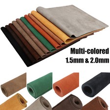 Soft Cowhide Suede Leather Skins Craft Sheet Tooling Leather 1.5mm / 2.0mm Thick