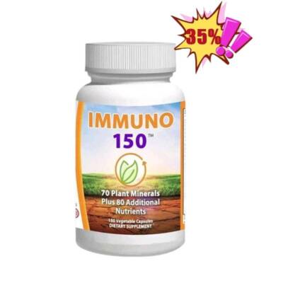Organic-Wellness Immuno- 150 Capsules Plants Minerals & Additional Nutrients-/.