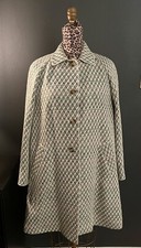 M Missoni White Green Woven Raffia Tweed Coat Spring Jacket