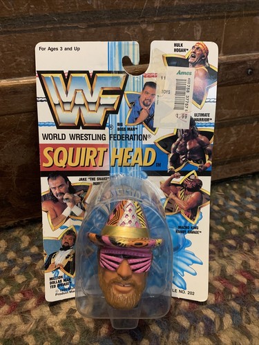 WWF WCW WWE SQUIRT HEAD Macho Man Randy Savage Vintage TitanSports Figure (#1) - 第 1/5 張圖片