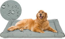 Oxford Ripstop Dog Bed - 48inch Light Gray, Waterproof, All-Weather, Durable