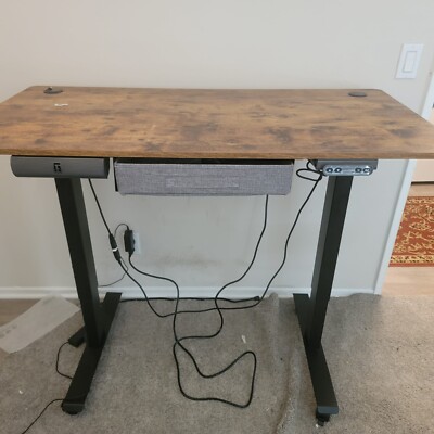 BANTI Electric Standing Desk with Drawer. Get chair free.
