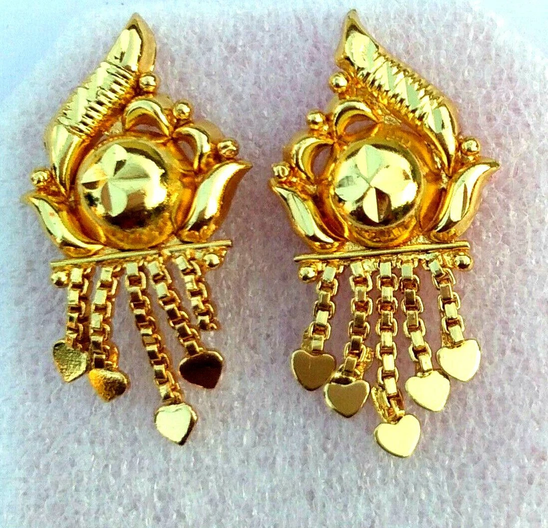 Buy Fashion Frill Fashion Frill Delicate Golden Earrings Peacock Designs  Cubic Zirconia & Pearl Gold Plated Earrings Jhumka Earrings For Women/Girls  Stylish Latest Fancy Earrings Online at Best Prices in India -