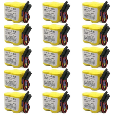BR-2/3AGCT4A Battery 2-Pack - Replacement For FANUC A98L-0031-0025 With Black Connector