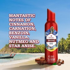 3X Old Spice Original No Gas 24 hour Long Lasting Freshness Deodorant 140ml