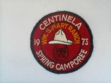 BSA 1973 Centinela WM. S  Hart Ranch Spring Camporee Patch