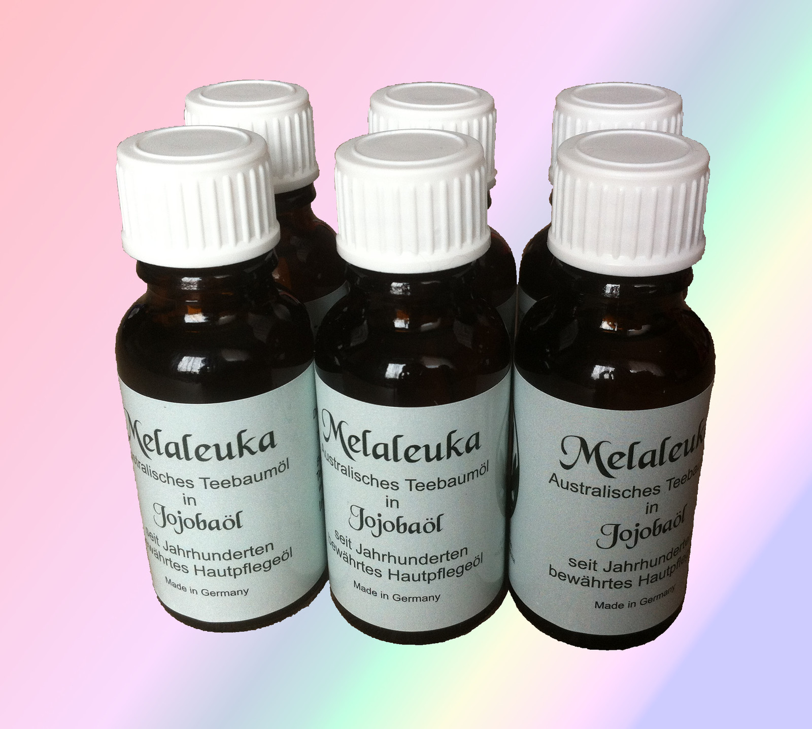 Melaleuka in Jojobaöl Melaleuca alternifolia Teebaumöl 6 x 20ml Fl.