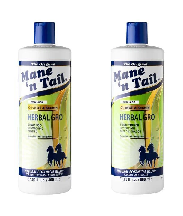 Mane 'n Tail Herbal Gro Shampoo 800ml and Conditioner 800ml
