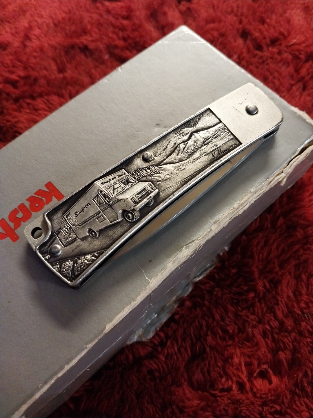 Vintage Kershaw Pocket Knife Japan Snap On Tools Gents Old Timers