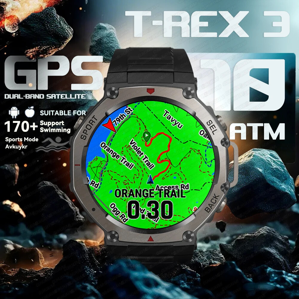 2025 GPS Smartwatch for Xiaomi & iOS with 10ATM Waterproof BT Calling