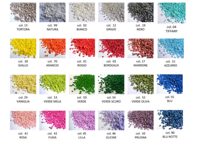 1 Kg Sabbia Granulare mm3-6 Decorativa Colorata Composizione wedding