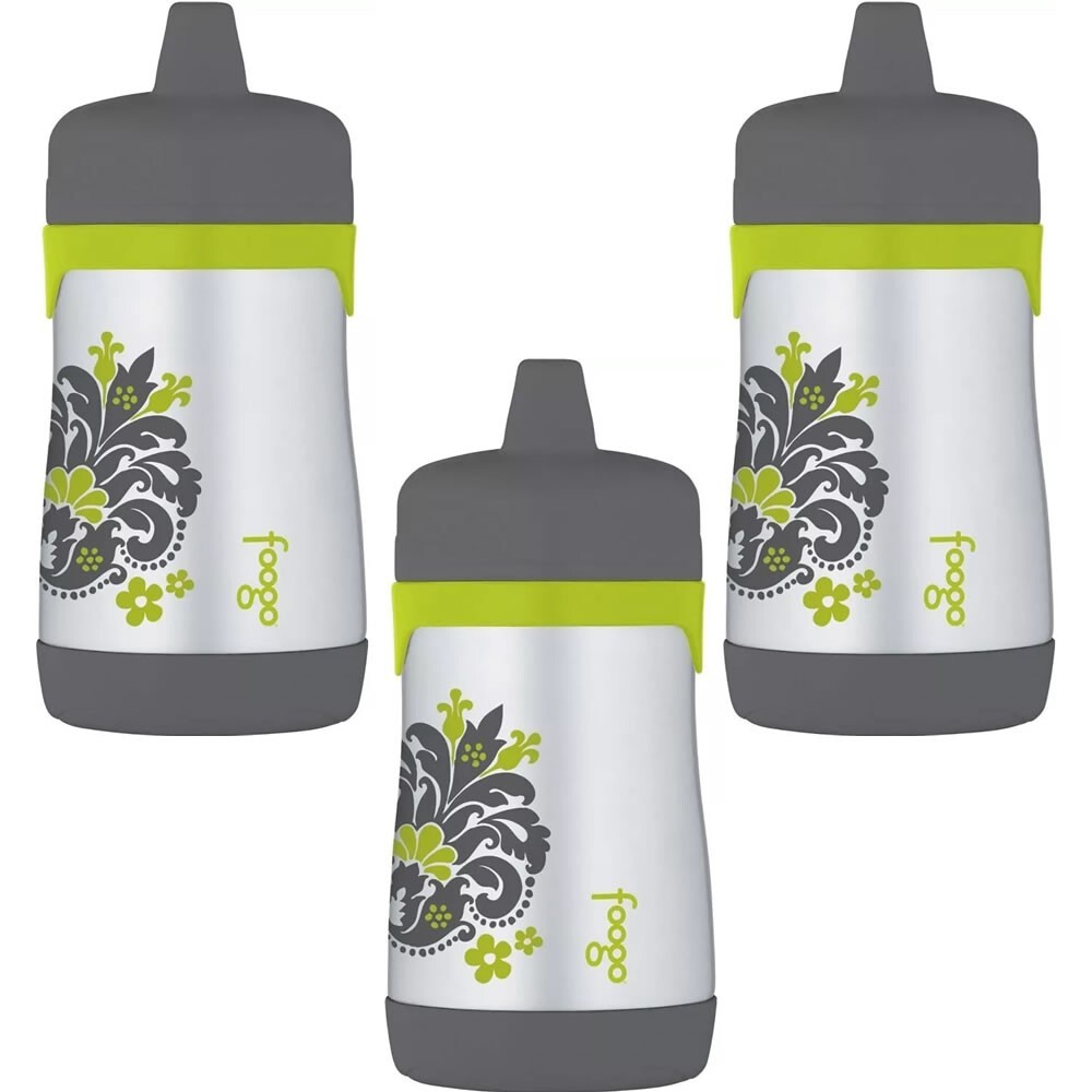 Foogo Vacuum Insulated Stainless Steel Sippy Cups, 3 Packs