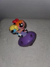2002 Burger King Powerpuff Girls Spinning Top  Blossom Buttercup Bubbles 