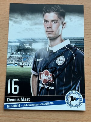 Dennis Mast - Arminia Bielefeld - Autograph Card Original Signed - #S2412