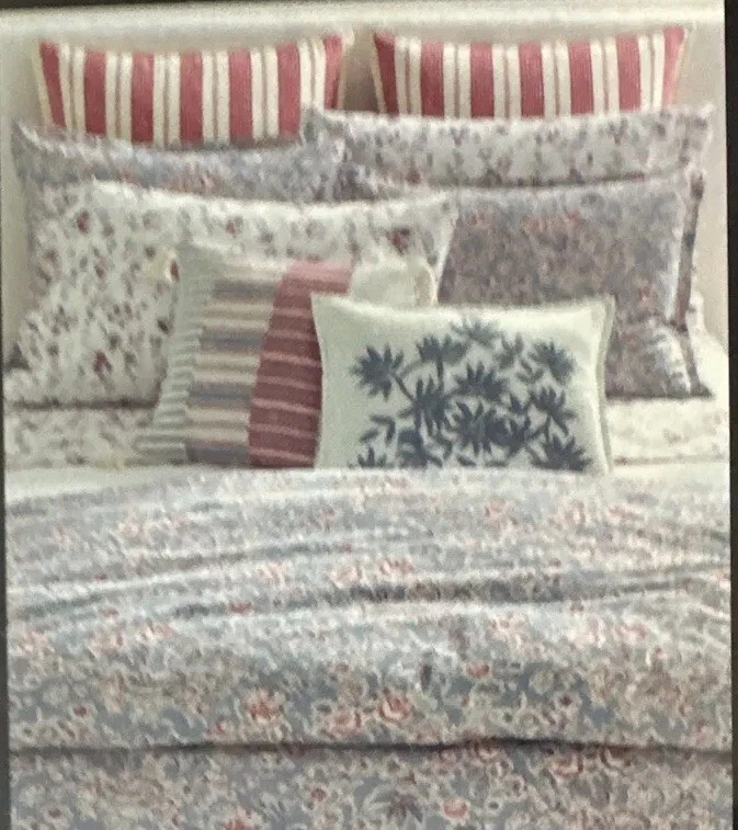 Ralph Lauren Maddie Blossom Two King Fundas de Almohada Crema Cottagecore POLO $85 🔥 Foto 3 de 4