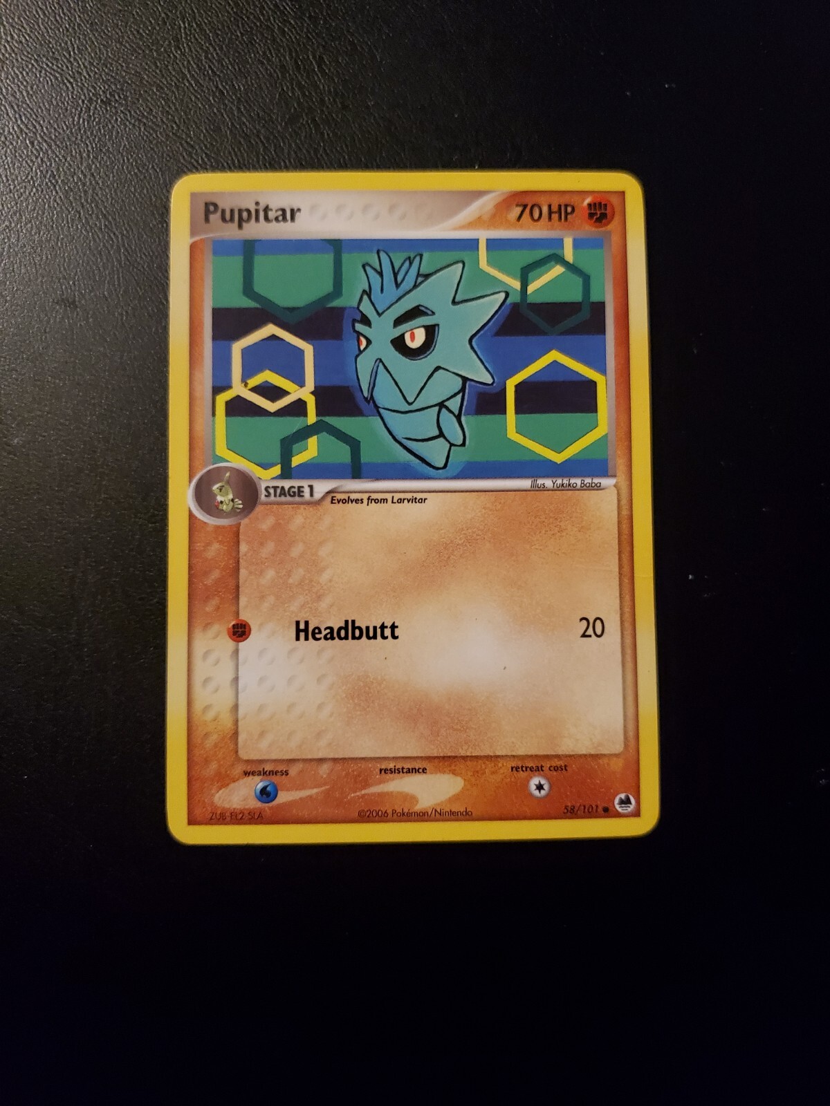 Pokémon TCG Pupitar EX Dragon Frontiers 58/101 Regular Common NEAR Mint