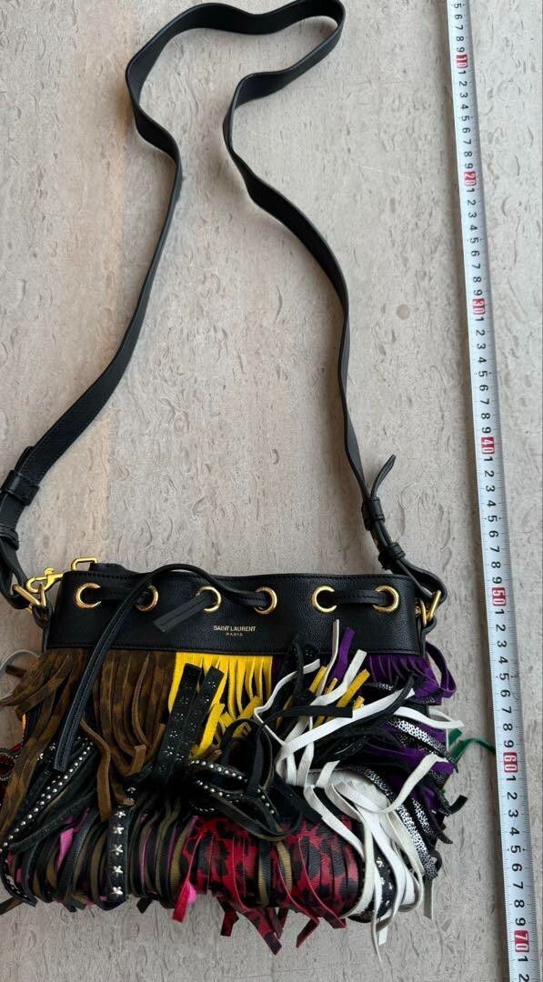 Borsa a tracolla SAINT LAURENT Emmanuelle con frange