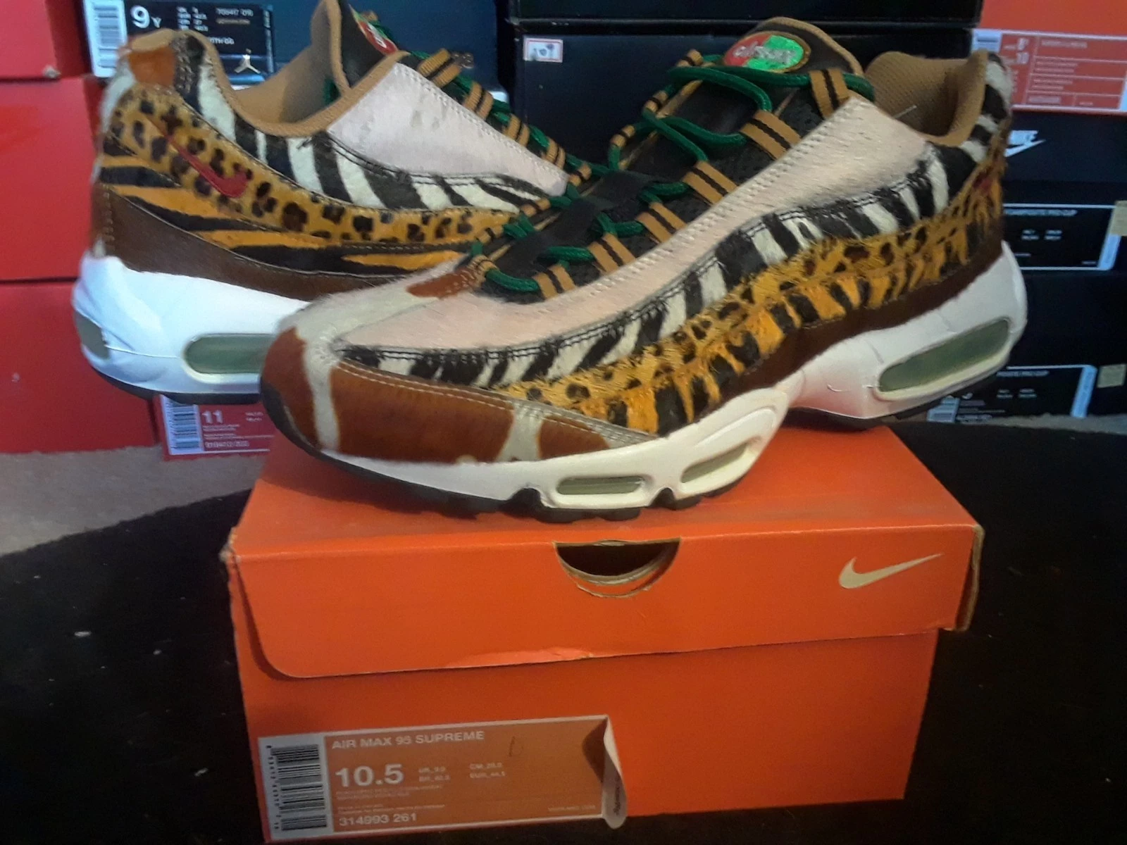 Nike Air Max 95 Supreme OG 2006 Atmos DLX Safari Animal Pack Poney 1 0 314993 261