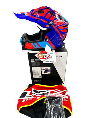 LS2 Helmets Subverter Evo Helmet Gammax Red/Blue Adult Size XS - 700-1151
