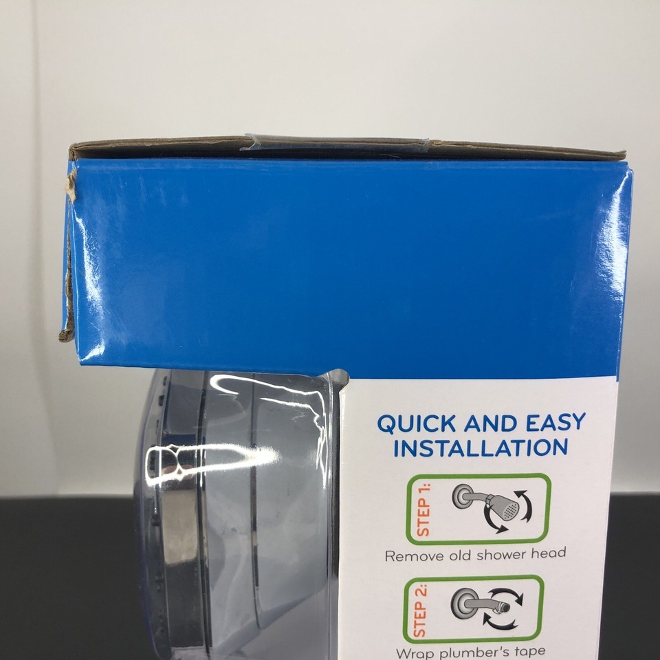 OXYGENICS PURE SHOWER GENIUS 89246 Chrome Fixed 7 Settings Shower head