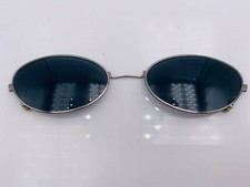 Vintage Fossil Pluto 3WK Gunmetal Oval Clip-On Sunglasses Frames